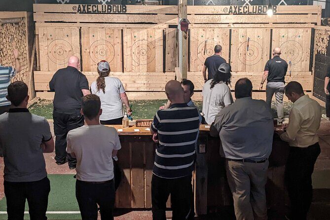 Axe Throwing Open Session (Dublin) 1hr - Who this works for in Dublin: solo, groups, dates, and work teams
