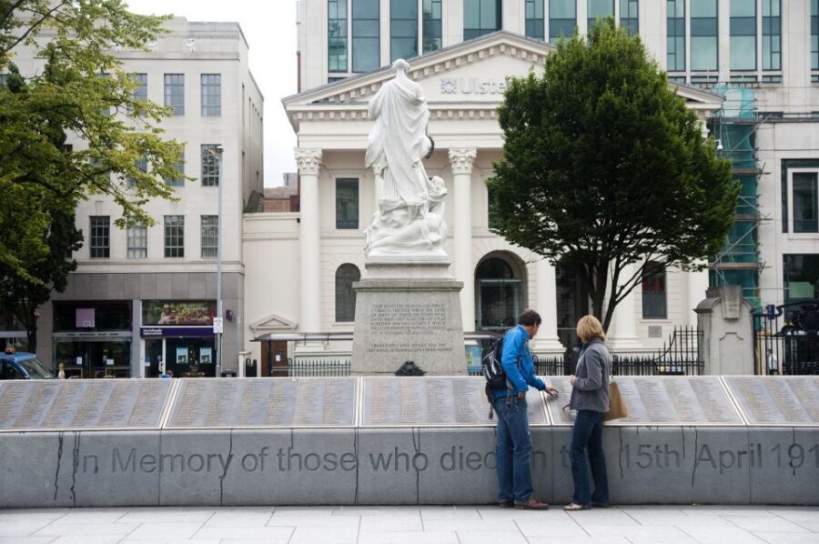 From Dublin: Belfast, Monasterboice & Birthplace of Titanic - Belfast streets, Victorian buildings, and the city’s human context